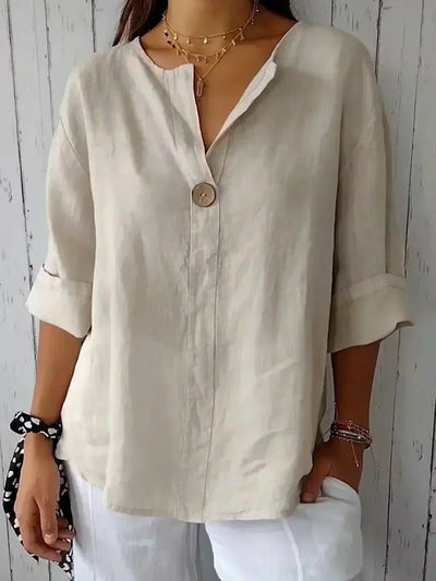 Sabrina | Relaxed V-Neck Blouse