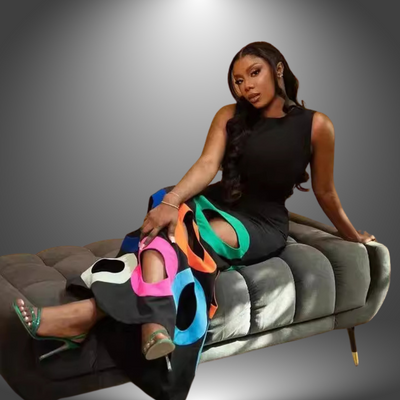 Anastasia | Bold Cut-Out Circle Maxi Dress