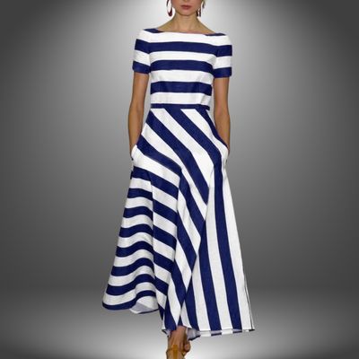 Beth | Elegant Stripe Maxi
