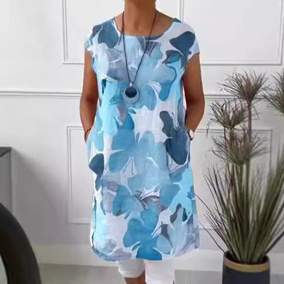 Aino™ | Soft Spring Dress with Butterfly Pattern