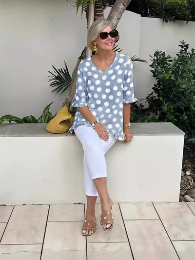 Brianna | Relaxed Polka Dot Tunic