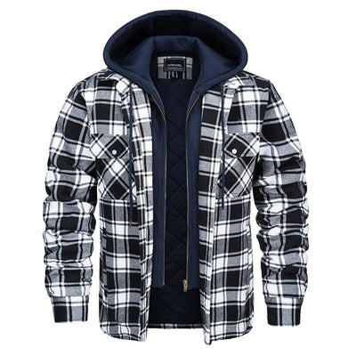 Florian - Men's Plaid Hooded Jacket