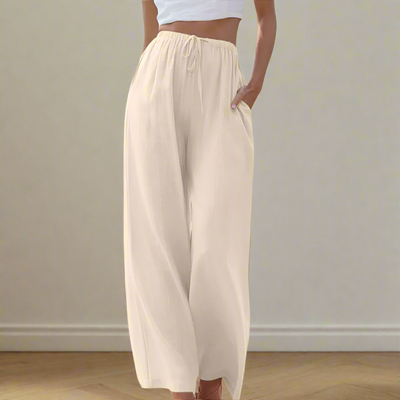 Zoe™ - Elegant Cotton Trousers