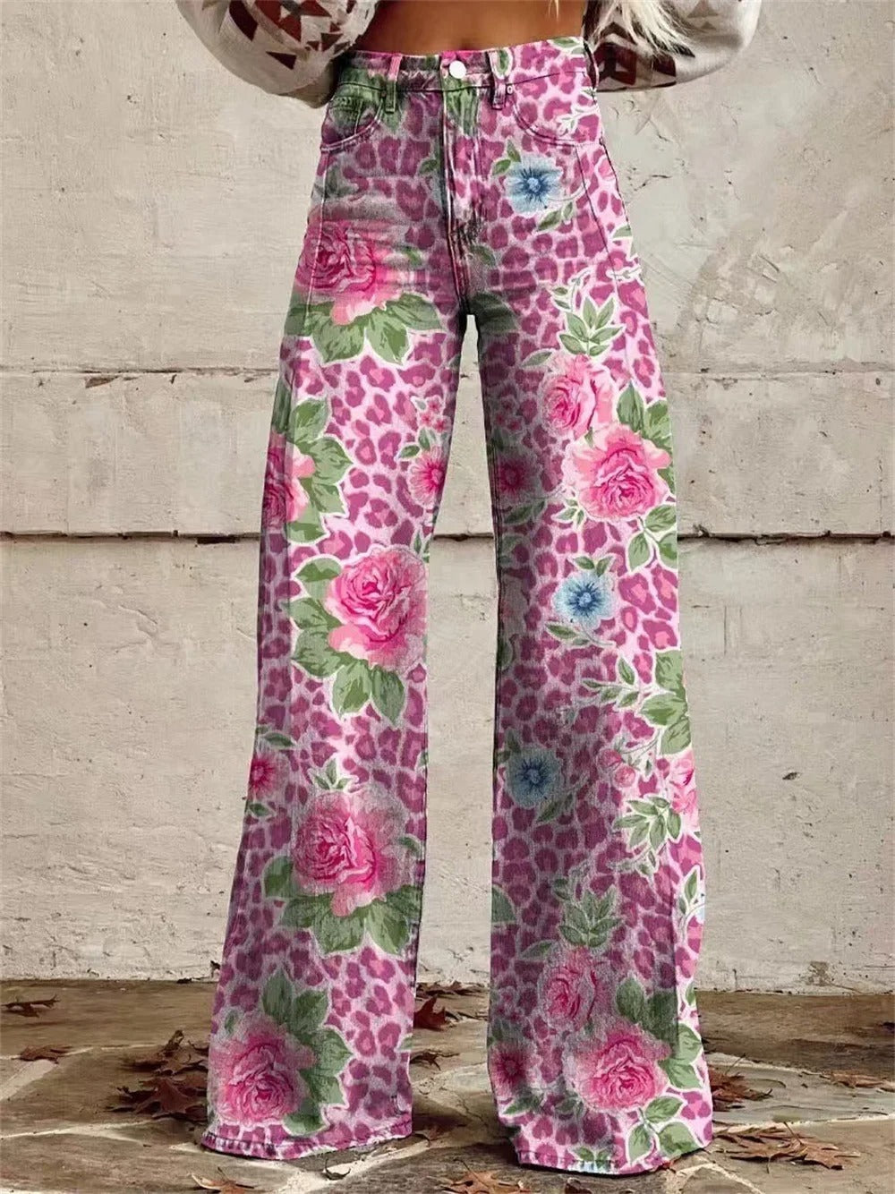 Madison™ - Vintage Floral Printed Wide Leg Pants