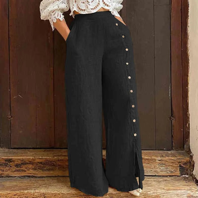 Hannah™ - Soft Plus Size Wide Leg Casual Pants